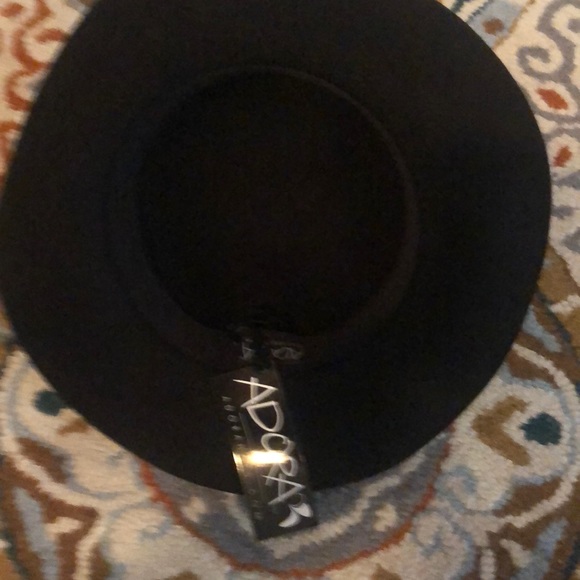 ADORA BRIMMED FELT HAT WITH BRONZE BRAIDED BAND - Picture 3 of 3